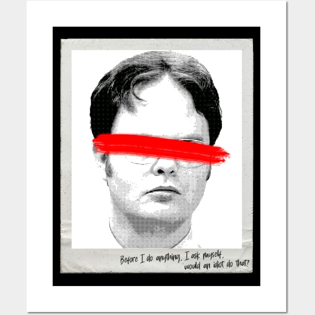 Dwight Schrute Quote Portrait Wall Art by EduardoLimon